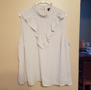 White blouse w/ black dots